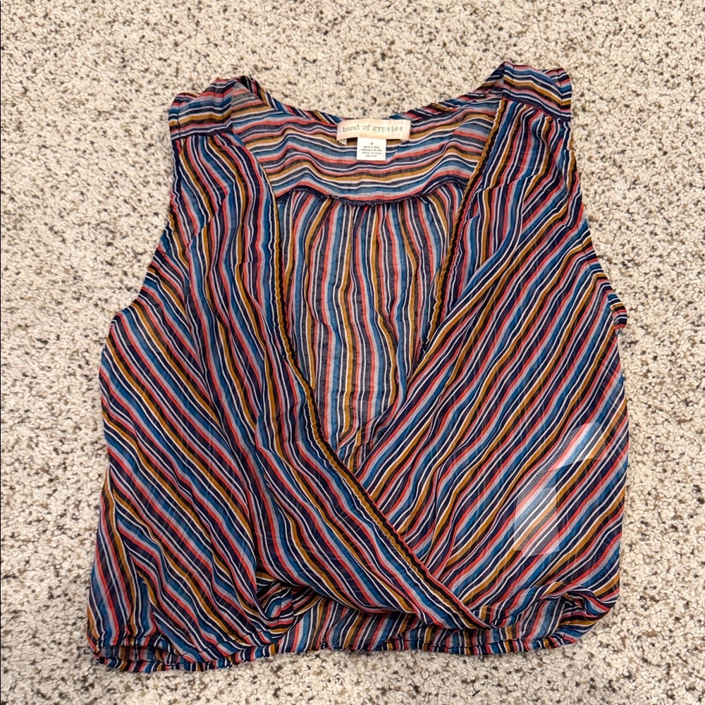 Band of Gypsies Multicolor Striped Blouse